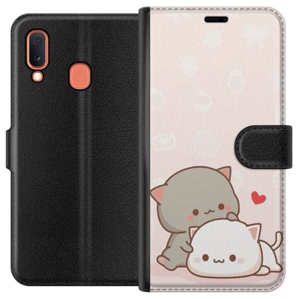 Kompatibel Tegnebogsetui til Samsung Galaxy A20e Kawaii