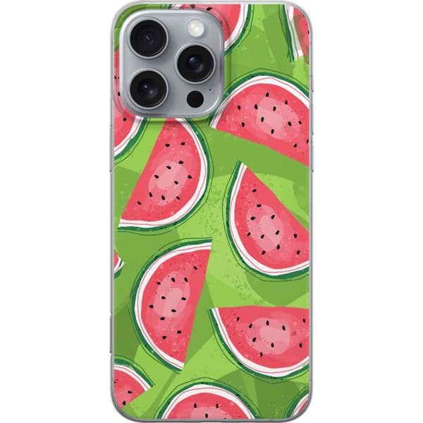 Kompatibel Mobilcover til Apple iPhone 16 Pro Max Vattenmelon