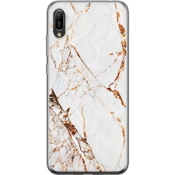 Kompatibelt Mobildeksel til Huawei Y6 Pro (2019) Gyldne årer