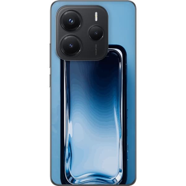Kompatibel Mobilcover til Xiaomi Redmi Note 14 5G Blå glaseffekt