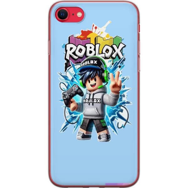 Kompatibelt Mobildeksel til Apple iPhone SE (2022) Roblox-spillfigur med headset og kontroller