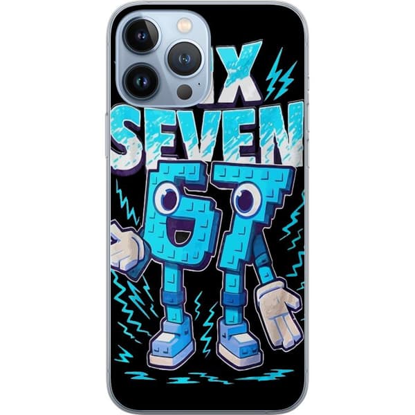 Kompatibelt Mobildeksel til Apple iPhone 13 Pro Max Retro arkadeillustrasjon med pikselerte tall og lyn