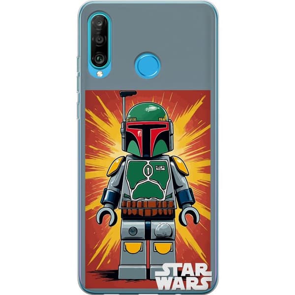 Kompatibelt Mobildeksel til Huawei P30 lite Rymdjägare i blockstil