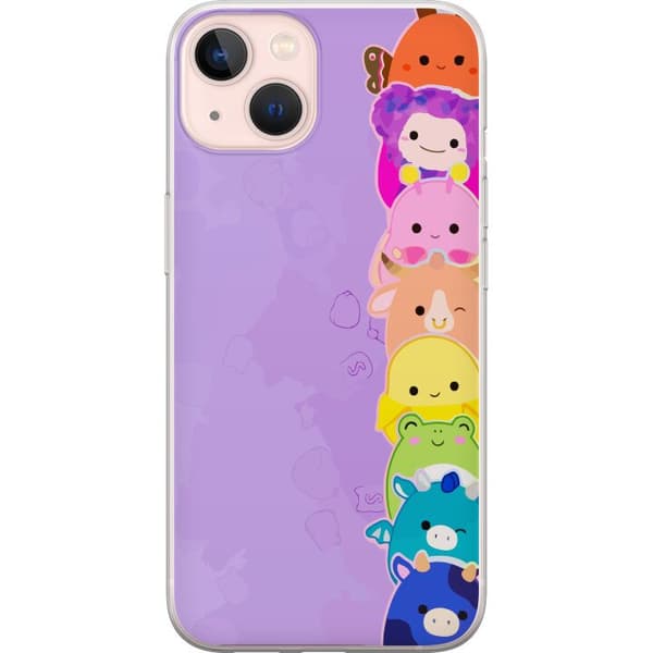 Kompatibelt Mobildeksel til Apple iPhone 13  Lekende illustrasjon med glade Dumpling Squishy-karakterer i regnbuefarger
