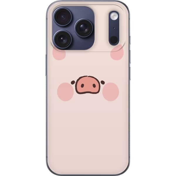 Kompatibelt Mobilskal till Apple iPhone 18 Pro Minimalistiskt grisansikte