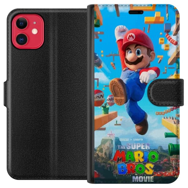 Kompatibel Tegnebogsetui til Apple iPhone 11 Super Mario Bros