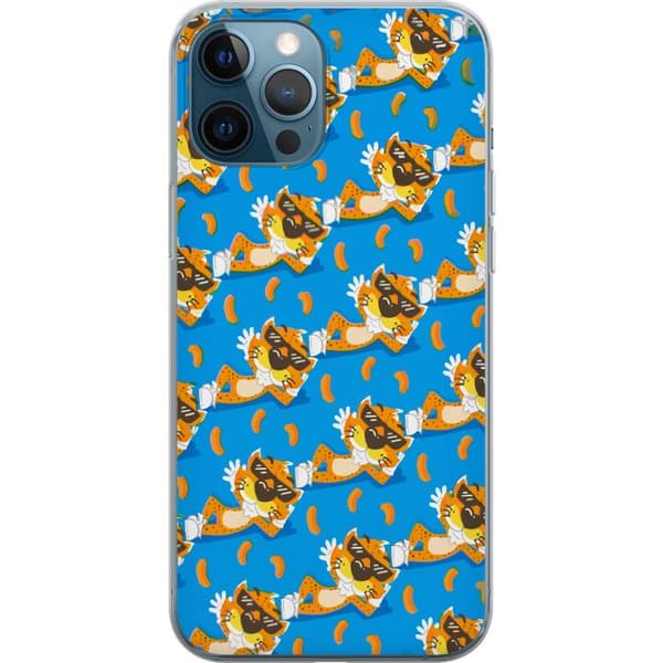 Kompatibelt Mobildeksel til Apple iPhone 12 Pro Leken Chester Cheetah-motiv
