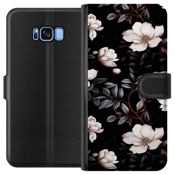 Kompatibelt Plånboksfodral till Samsung Galaxy S8 Blommor Floral
