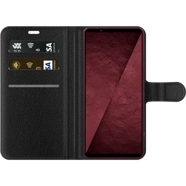 Kompatibel Tegnebogsetui til Sony Xperia 1 VIII Blommebevægelse