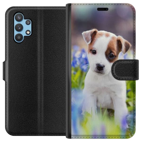 Kompatibelt Plånboksfodral till Samsung Galaxy A32 5G Hund