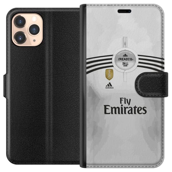 Kompatibel Tegnebogsetui til Apple iPhone 11 Pro Vit fotbollströja