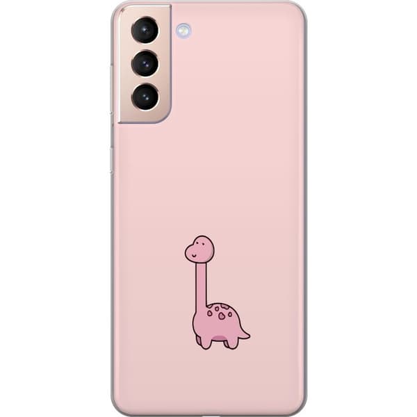Kompatibelt Mobildeksel til Samsung Galaxy S21 Rosa dinosaur