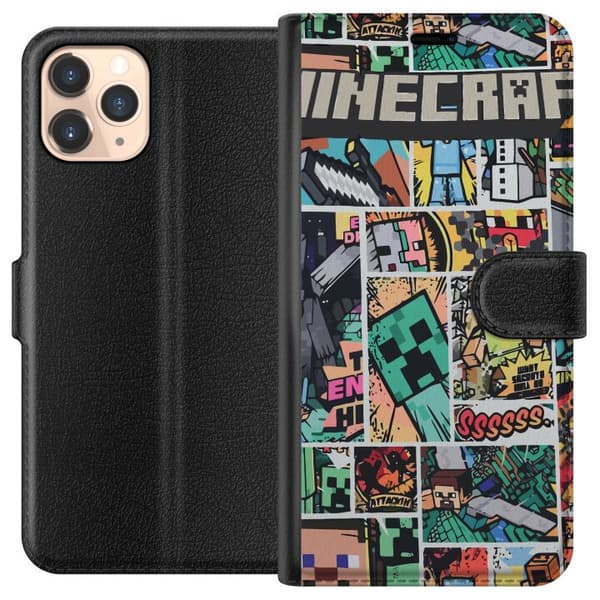 Kompatibelt Plånboksfodral till Apple iPhone 11 Pro Minecraft Art
