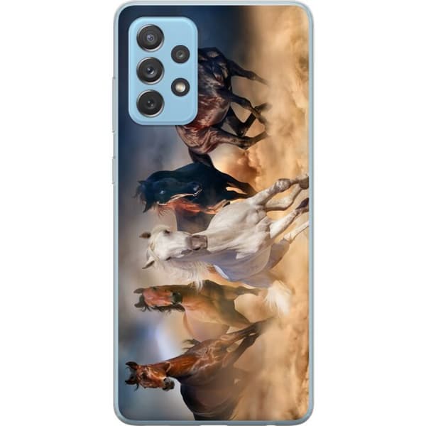 Kompatibelt Mobilskal till Samsung Galaxy A52 5G Hästar