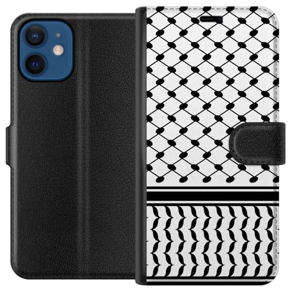 Kompatibel Tegnebogsetui til Apple iPhone 12 Keffiyeh mønster