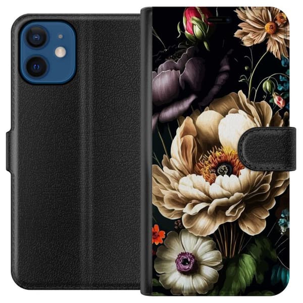 Yhteensopiva Lompakkokotelo Apple iPhone 12 mini Kukat
