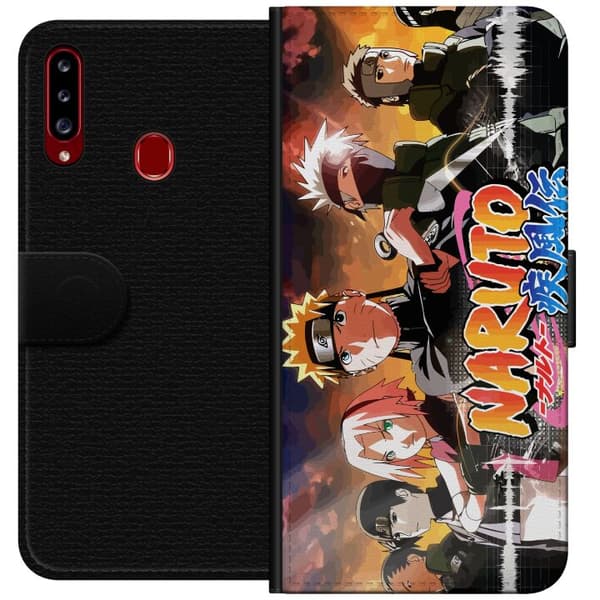 Kompatibelt Plånboksfodral till Samsung Galaxy A20s Naruto
