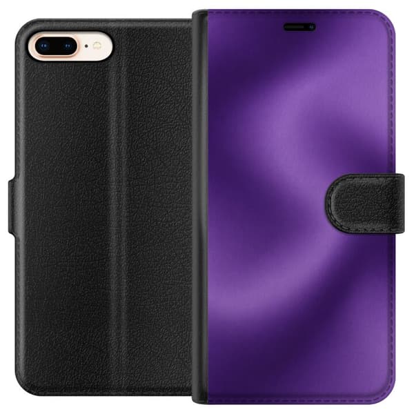 Kompatibelt Lommeboketui til Apple iPhone 8 Plus Lilla bevegelse