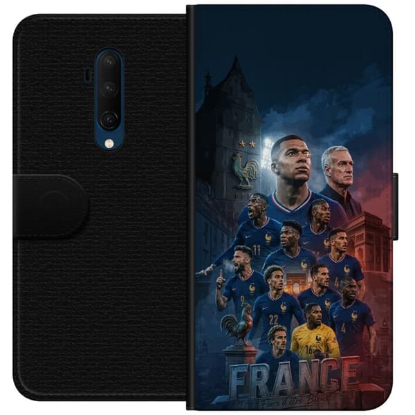 Kompatibel Tegnebogsetui til OnePlus 7T Pro Charmander på farverig eksplosiv baggrund