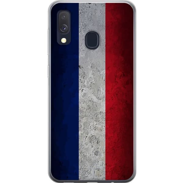 Kompatibelt Mobildeksel til Samsung Galaxy A40 Rent fransk flaggdesign