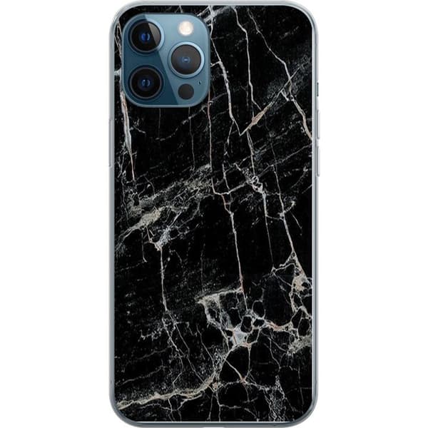 Kompatibelt Mobilskal till Apple iPhone 12 Pro Marmor Svart