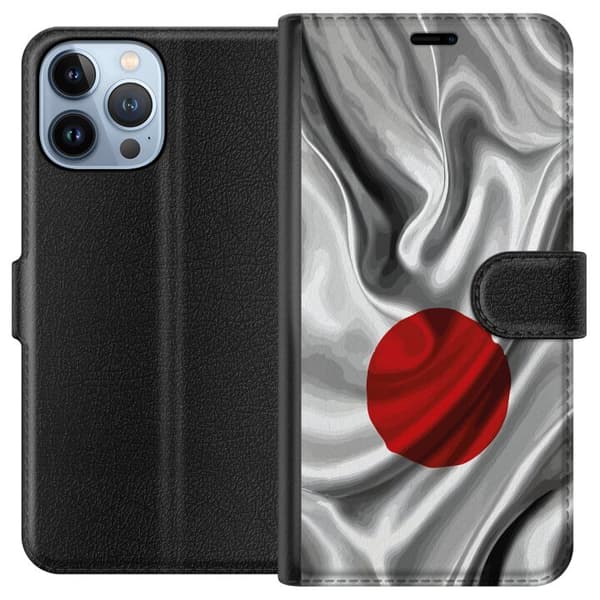 Kompatibel Tegnebogsetui til Apple iPhone 13 Pro Max Modern rumdesign med abstrakt planet