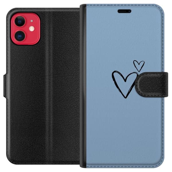 Kompatibel Tegnebogsetui til Apple iPhone 11 Hjerte