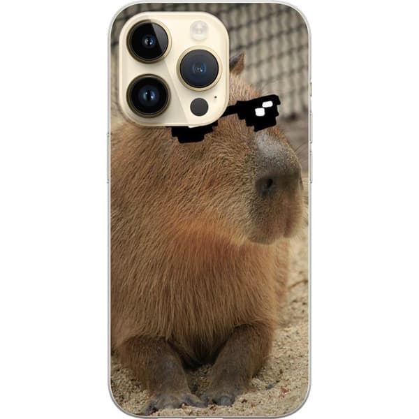 Kompatibelt Mobilskal till Apple iPhone 14 Pro Capybara