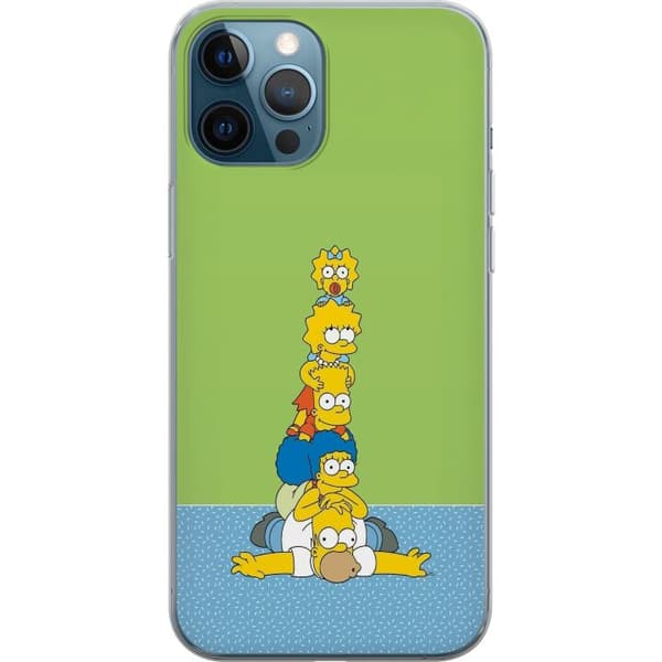 Kompatibelt Mobildeksel til Apple iPhone 12 Pro Simpsonfamiljen staplad