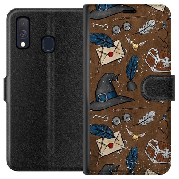 Kompatibelt Plånboksfodral till Samsung Galaxy A40 Harry Potter