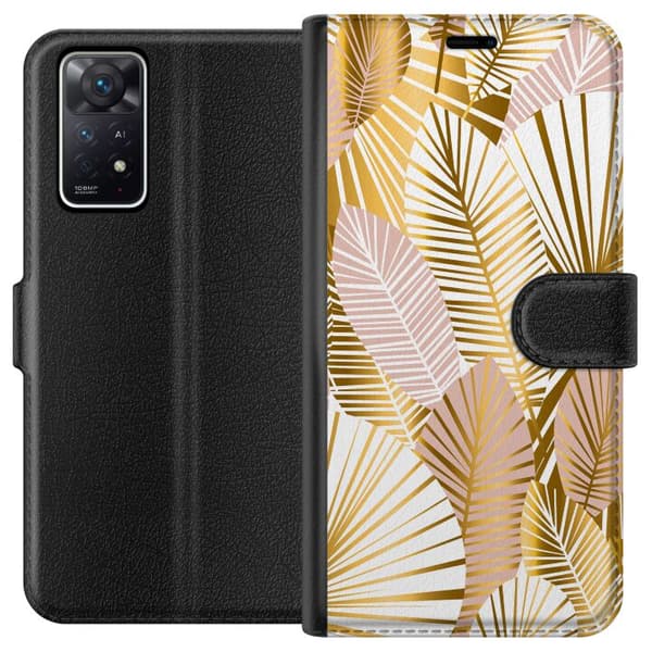 Kompatibelt Plånboksfodral till Xiaomi Redmi Note 11 Pro 5G Guld