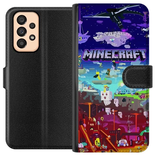 Kompatibel Tegnebogsetui til Samsung Galaxy A33 5G Minecraft