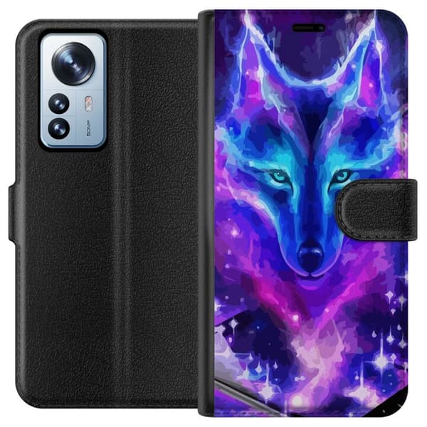 Kompatibelt Plånboksfodral till Xiaomi 12 Pro Neon Varg
