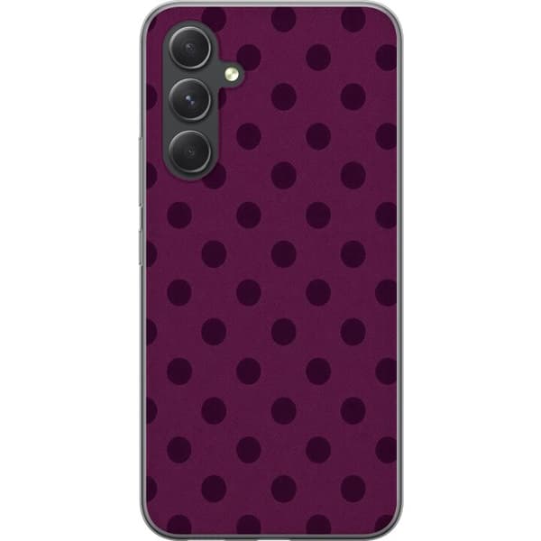 Kompatibelt Mobilskal till Samsung Galaxy S24+ Plum Dots