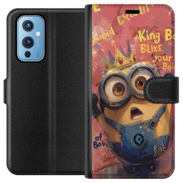 Kompatibelt Plånboksfodral till OnePlus 9 Minion Med Krona
