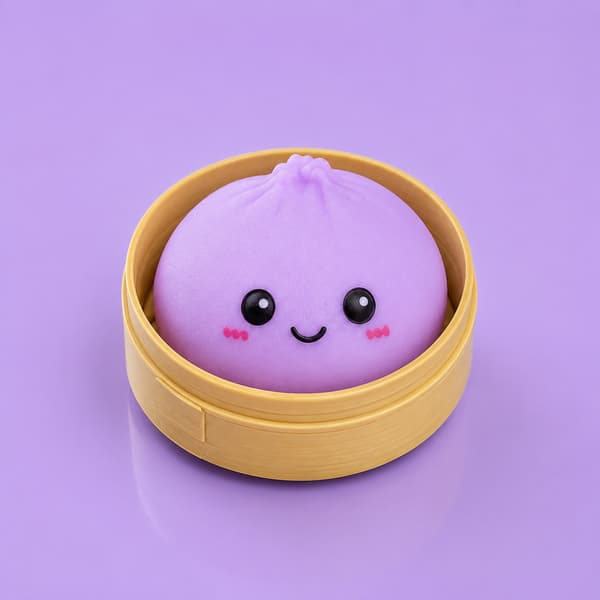 Dumpling Squishy Mystery Box 5,5 cm – Kawaii Fidgetlegetøj til børn +3 år