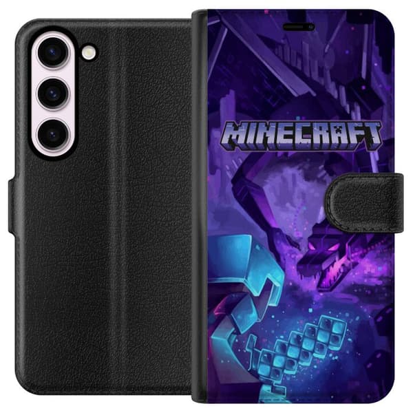 Kompatibelt Plånboksfodral till Samsung Galaxy S23 Minecraft