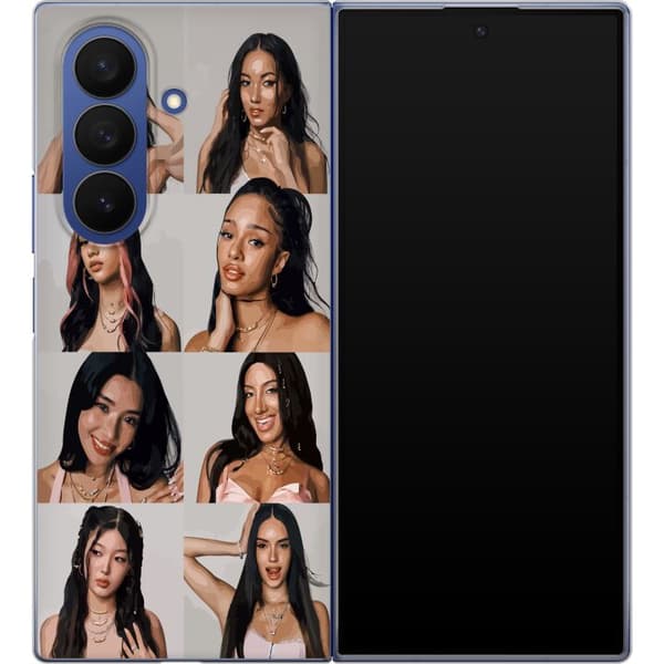 Kompatibelt Mobildeksel til Samsung Galaxy Z Fold7 KATSEYE porträttcollage