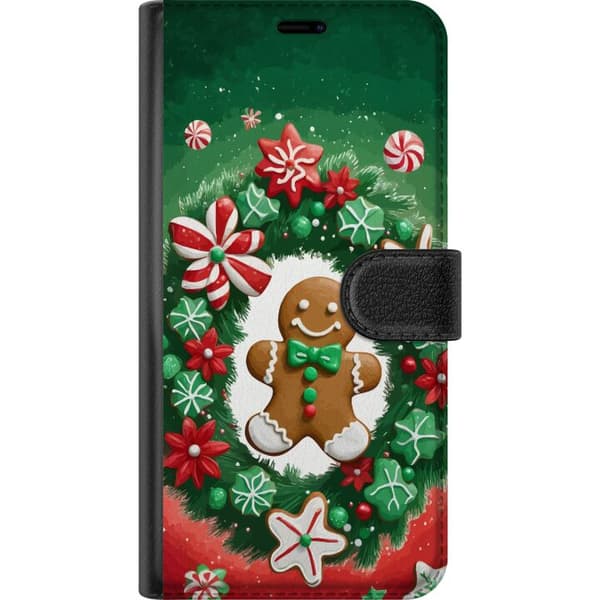 Kompatibelt Lommeboketui til Samsung Galaxy S25 Pepperkakekrans