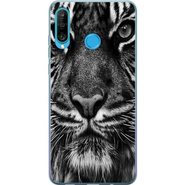 Kompatibelt Mobilskal till Huawei P30 lite Tiger