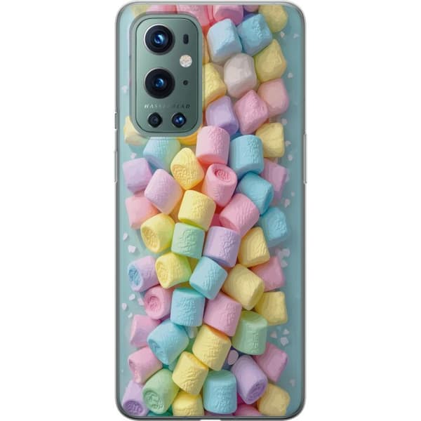 Kompatibelt Mobildeksel til OnePlus 9 Pro Søt godisdesign med marshmallows