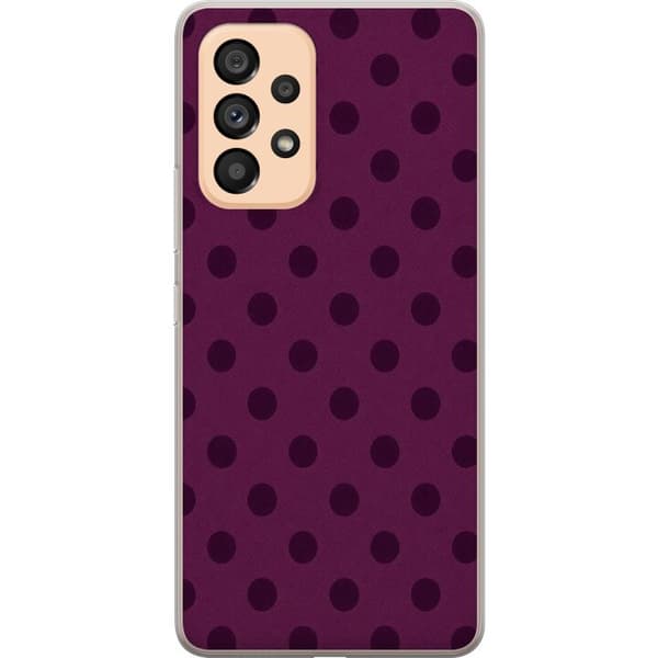 Kompatibelt Mobilskal till Samsung Galaxy A53 5G Plum Dots