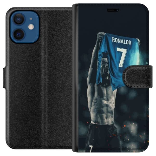 Kompatibel Tegnebogsetui til Apple iPhone 12 mini Cristiano Ronaldo
