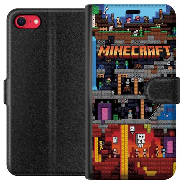 Kompatibel Tegnebogsetui til Apple iPhone 7 Minecraft