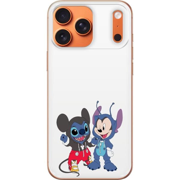 Kompatibelt Mobildeksel til Apple iPhone 17 Pro Max Stitch Mikke Mus