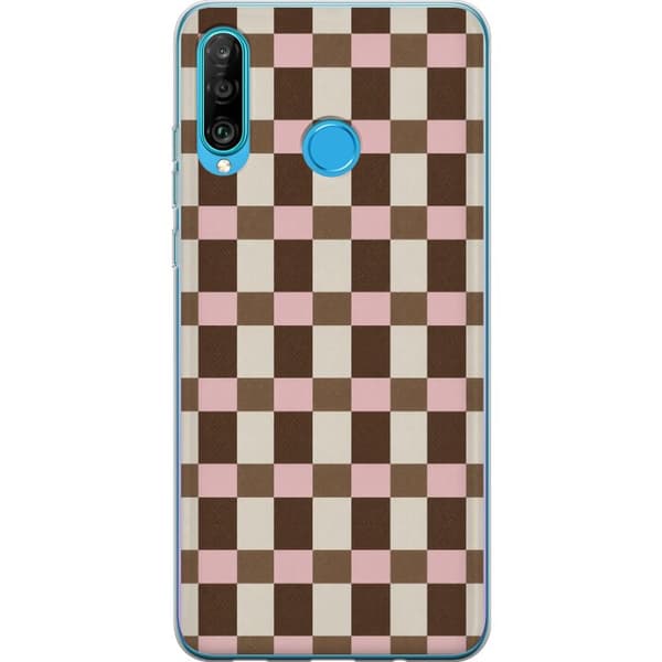 Kompatibelt Mobilskal till Huawei P30 lite Strawberry Mocha