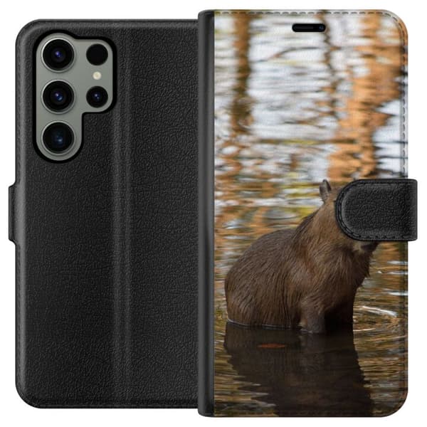 Kompatibel Tegnebogsetui til Samsung Galaxy S23 Ultra Capybara