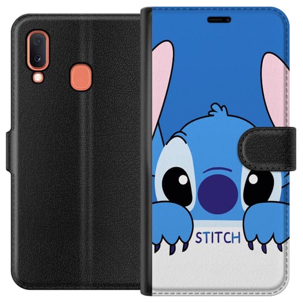 Kompatibelt Lommeboketui til Samsung Galaxy A20e Stitch