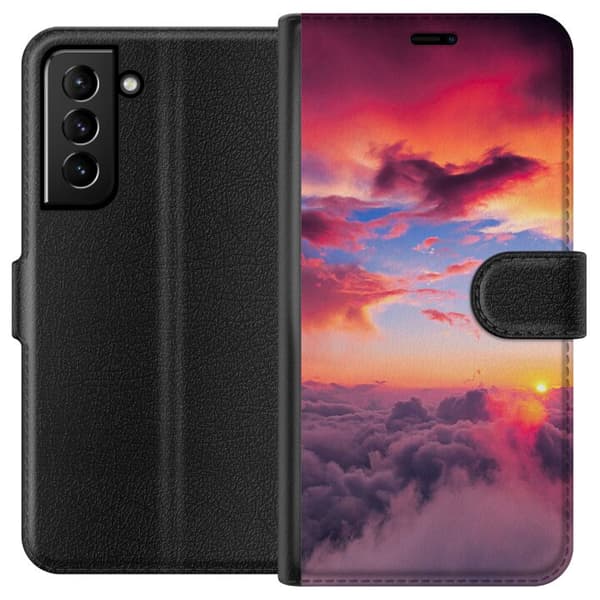Kompatibelt Lommeboketui til Samsung Galaxy S21+ 5G Sky