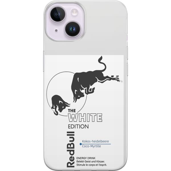 Kompatibelt Mobildeksel til Apple iPhone 14 Moderne Red Bull White Edition design